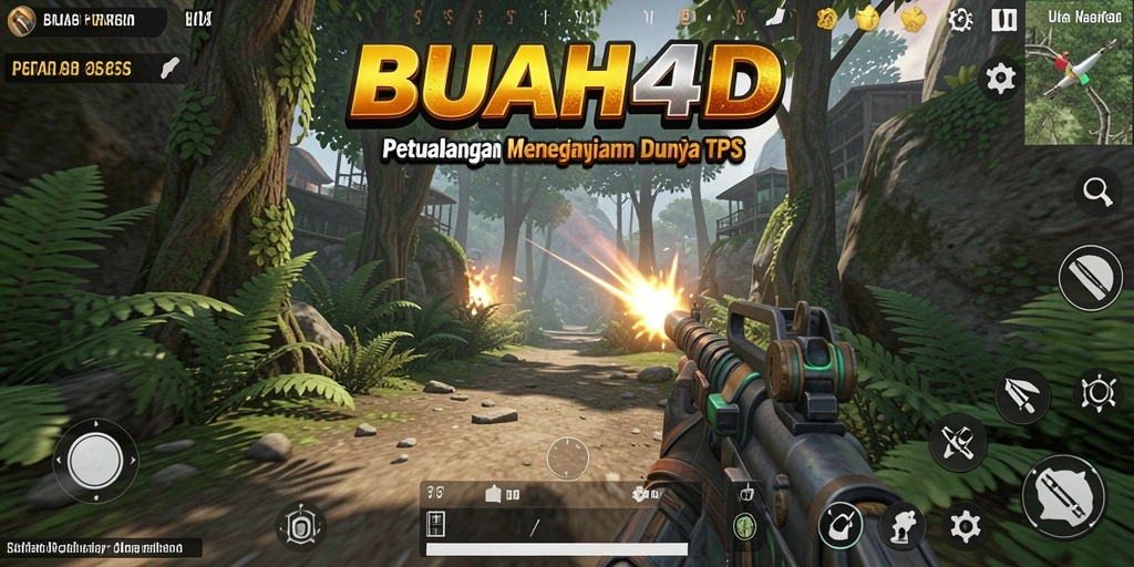 Tangkapan layar BUAH4D menampilkan aksi menegangkan dalam gameplay TPS.