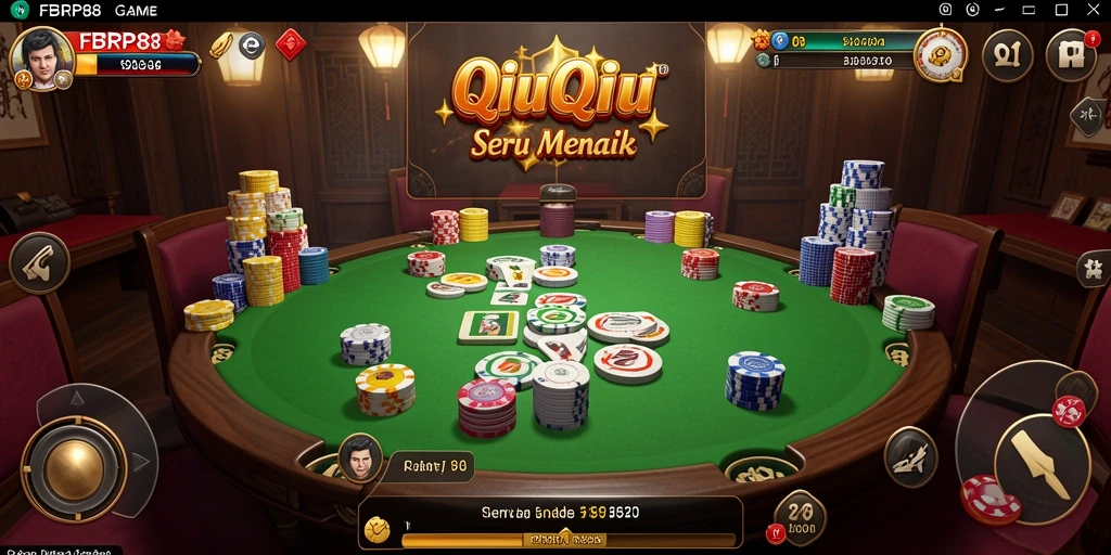Screenshot gameplay QiuQiu yang menegangkan dan seru di FBRP88.