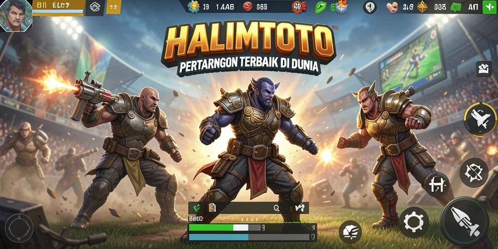 Tampilan gameplay seru HALIMTOTO dalam aksi Battle Royale.