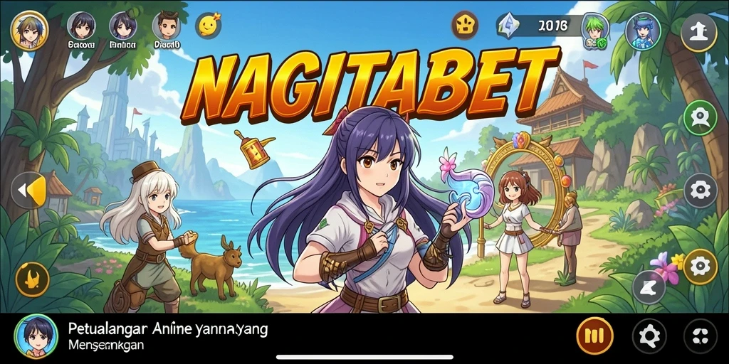 Tampilan penuh warna dalam NAGITABET yang menakjubkan.