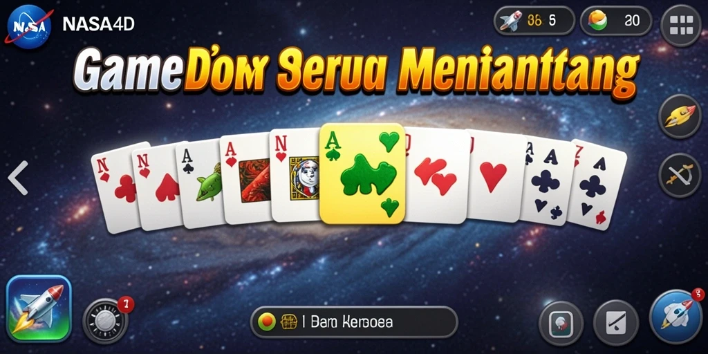 Screenshot gameplay NASA4D yang menampilkan aksi domino yang seru.